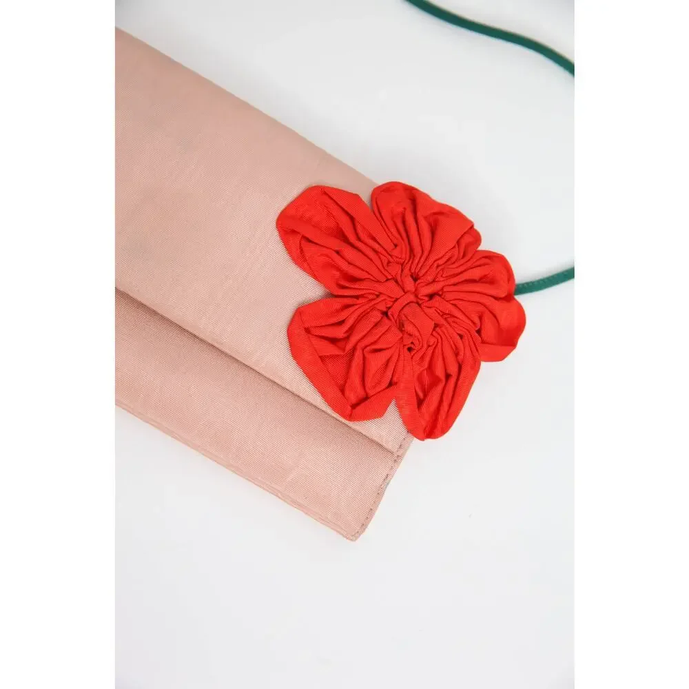 Loeffler Randall Charlee Flap Clutch W/ Flower